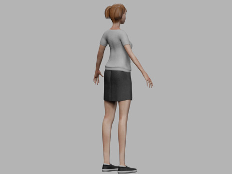 Young cool woman V20297 3D Model
