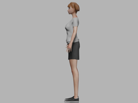 Young cool woman V20297 3D Model