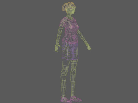 Young cool woman V20297 3D Model