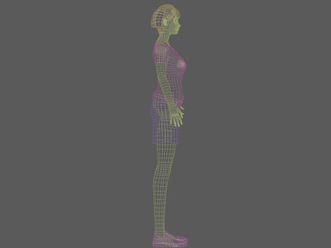 Young cool woman V20297 3D Model