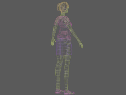 Young cool woman V20297 3D Model