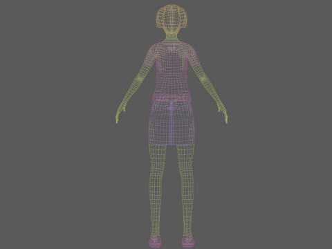 Young cool woman V20297 3D Model
