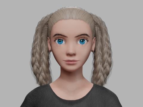 Young pretty woman V35134 3D Model