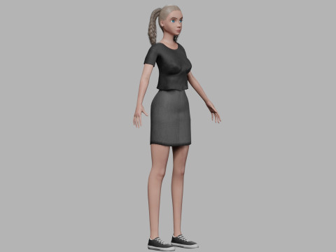 Young pretty woman V35134 3D Model