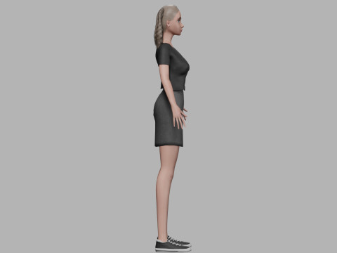 Young pretty woman V35134 3D Model