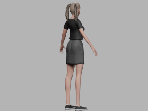 Young pretty woman V35134 3D Model