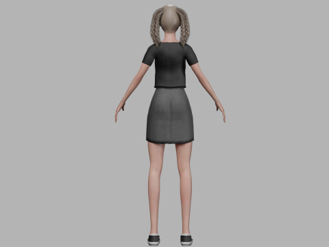 Young pretty woman V35134 3D Model