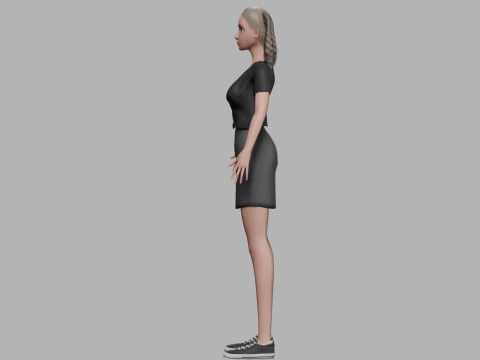 Young pretty woman V35134 3D Model