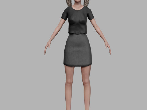 Young pretty woman V35134 3D Model
