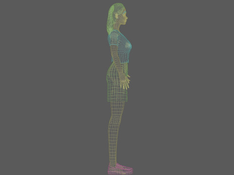 Young pretty woman V35134 3D Model