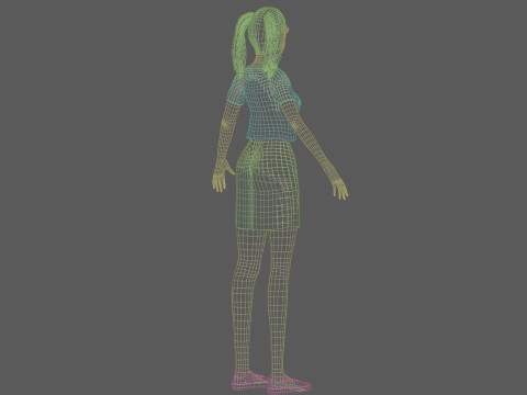 Young pretty woman V35134 3D Model