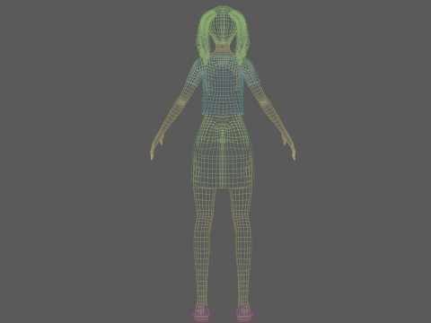 Young pretty woman V35134 3D Model