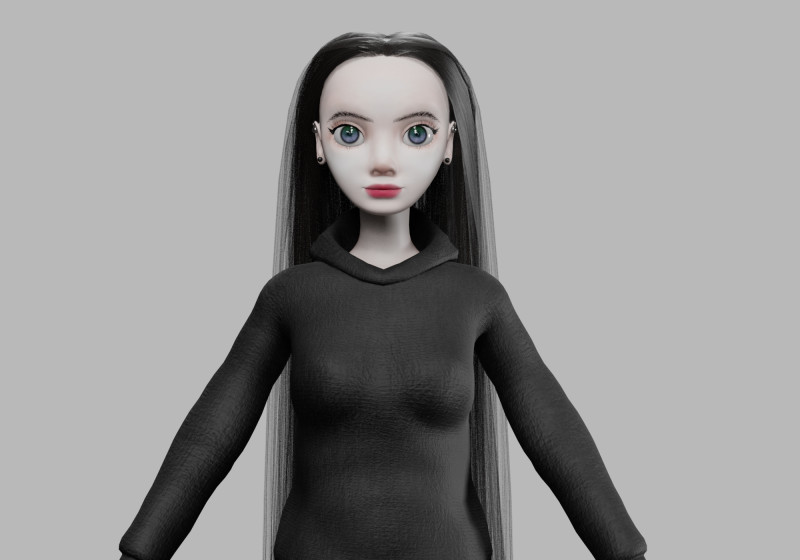 Basic pretty woman V31046 3D 模型 .c4d .max .obj .3ds .fbx .stl .blend 