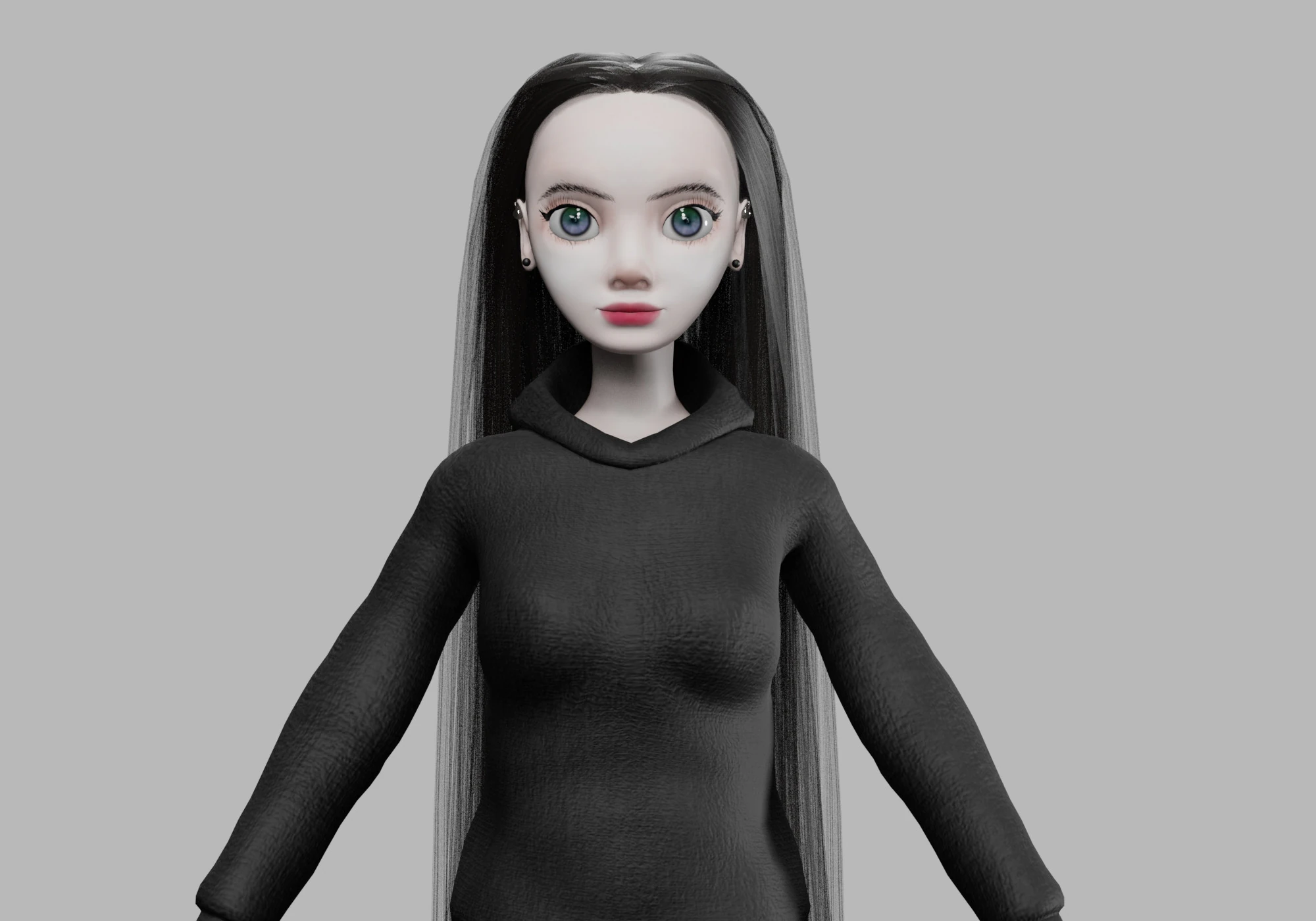 Basic pretty woman V31046 3D Model .c4d .max .obj .3ds .fbx .stl .blend 