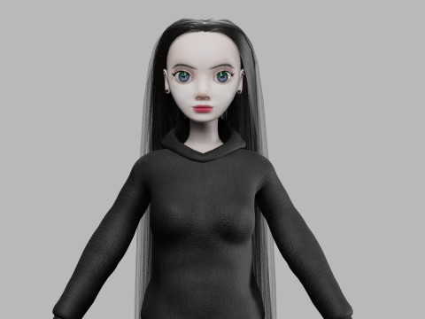 Basic pretty woman V31046 3D Model