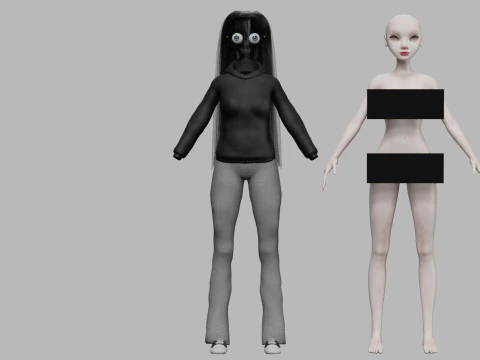 Basic pretty woman V31046 3D Model