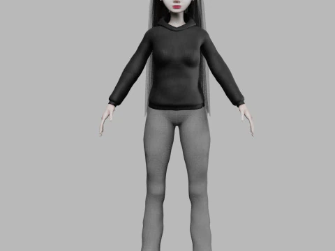 Basic pretty woman V31046 3D Model