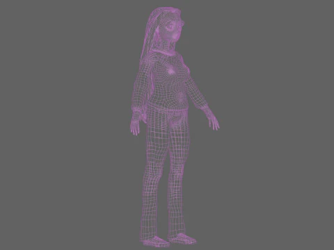 Basic pretty woman V31046 3D Model