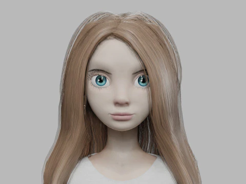 Basic teen woman V26464 3D Model