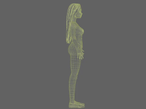 Beautiful teen woman V33682 3D Model