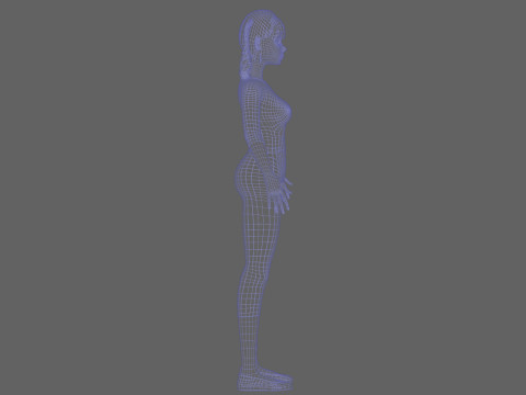 Black cartoon woman V27574 3D Model