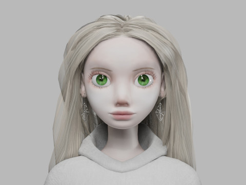 Blond pretty woman V35422 Modelo 3D
