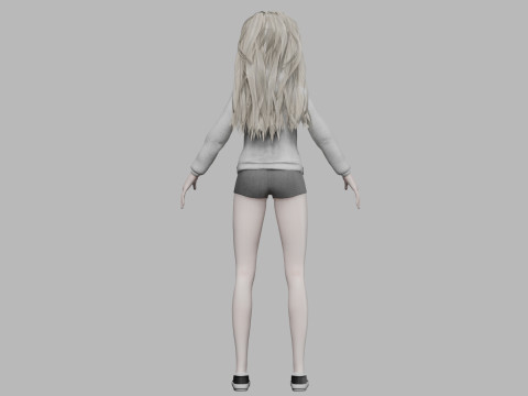 Blond pretty woman V35422 Modelo 3D