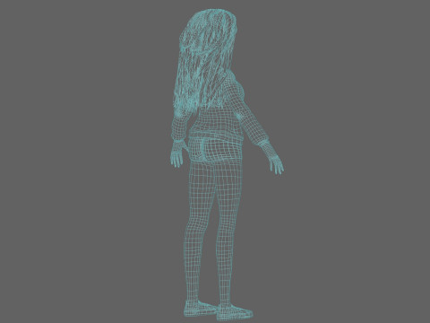 Blond pretty woman V35422 Modelo 3D