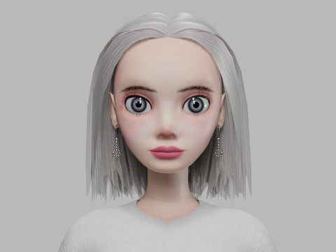 Cool cartoon woman V28662 Modèle 3D