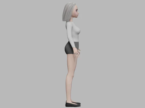 Cool cartoon woman V28662 3D Model