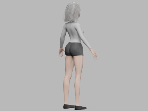 Cool cartoon woman V28662 Modèle 3D
