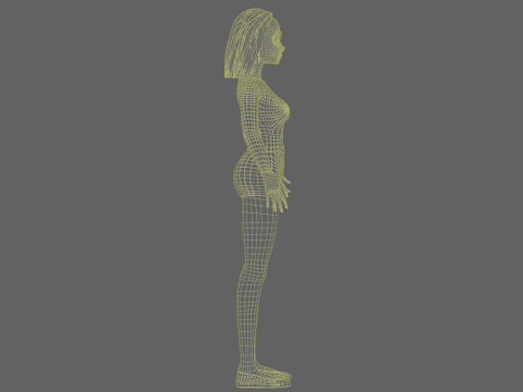 Cool cartoon woman V28662 Modèle 3D