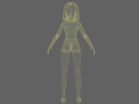 Cool cartoon woman V28662 Modèle 3D
