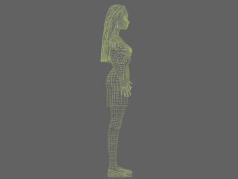 Cute sweet woman V29112 3D Model
