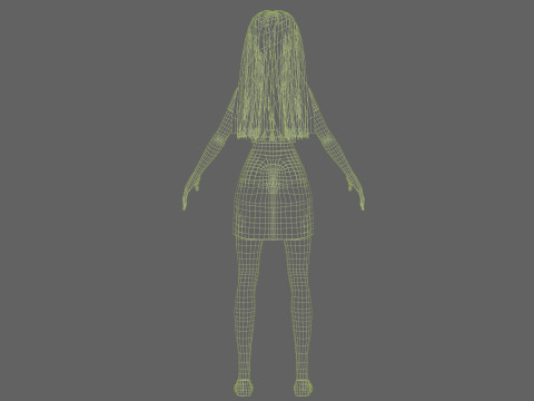 Cute sweet woman V29112 3D Model