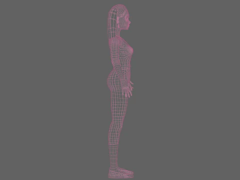 Cute young woman V23034 3D Model