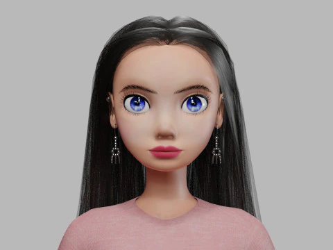 Lovely basic woman V33762 3D Model
