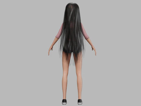 Lovely basic woman V33762 3D Model