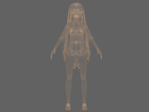 Lovely basic woman V33762 Modelo 3D