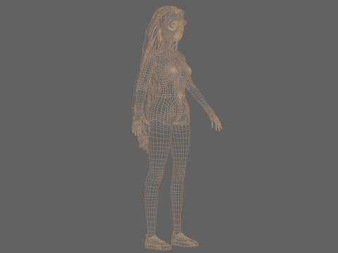 Lovely basic woman V33762 Modelo 3D