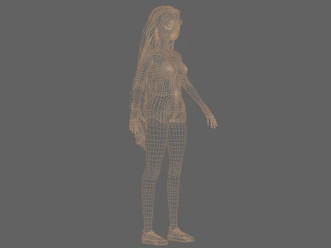 Lovely basic woman V33762 3D Model