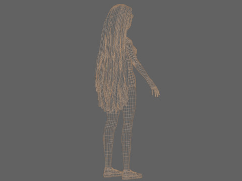Lovely basic woman V33762 Modelo 3D