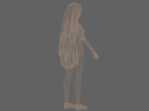 Lovely basic woman V33762 3D Model