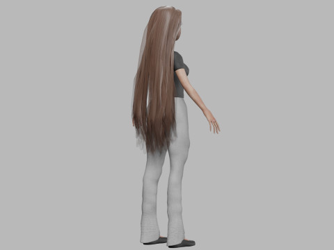Lovely cartoon woman V30947 Model 3D