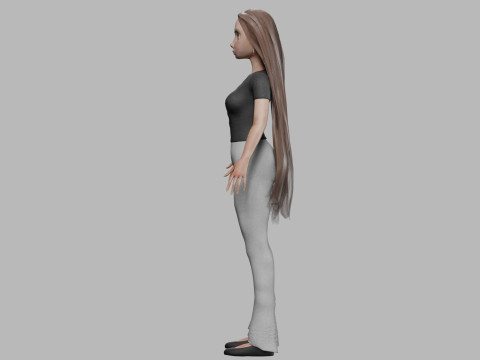 Lovely cartoon woman V30947 Model 3D