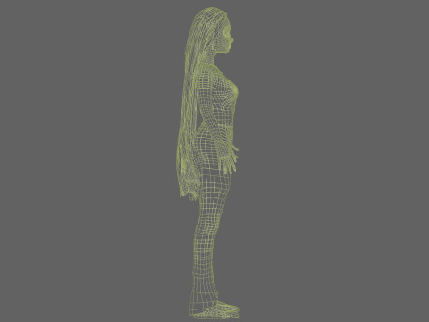 Lovely cartoon woman V30947 Model 3D