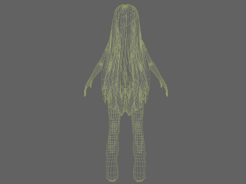 Lovely cartoon woman V30947 Model 3D