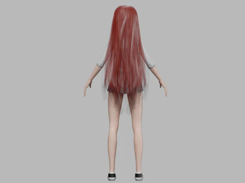 Lovely cute woman V31201 3D Model