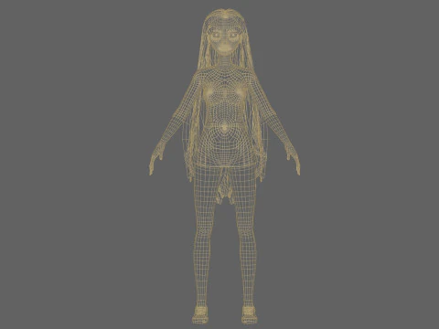 Lovely cute woman V31201 3D Model