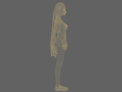 Lovely cute woman V31201 3D Model